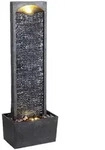 Teamson Home Gartenbrunnen, Schwarz, Kunststoff, Stein Optik, 22x98x34 cm,