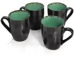 S&auml;nger Kaffeebecher, Gr&uuml;n, Keramik, 4-teilig, 23x14x21 cm, kratzfest, Kaffee...