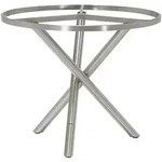 Zebra Gartentischgestell, Edelstahl, Metall, rund, 90x74x90 cm, Gartenm&ouml;bel,