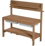 Roba Outdoor, Teak, Holz, Rechteckig, 89.5x35 cm, unisex, Outdoor Spielzeug