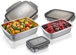 Gefu Frischhaltedosenset, Grau, Metall, 0,36 L, K&uuml;chenzubeh&ouml;r, Vorratsbeh&auml;lter,