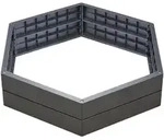 Garantia Hochbeet-System, Anthrazit, Kunststoff, 110x25x110 cm, Gartenzubeh&ouml;r,