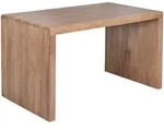 Mid.you Schreibtisch, Akazie, Holz, Akazie, massiv, rechteckig, Wange, 80x76x160 cm,
