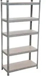 Schwerlastregal, Silber, Metall, Holzwerkstoff, 90x180x40 cm, Freizeit,...
