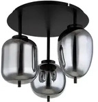 Globo Deckenleuchte, Schwarz, Metall, Glas, 36 cm, Lampen & Leuchten,