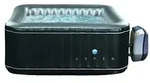Aspen Spa, Schwarz, Kunststoff, 700 L, 4-Sitzer, F&uuml;llung: Luftkern, Quadratisch,