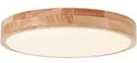 Brilliant Led-Deckenleuchte Slimline, Wei&szlig;, Hellbraun, Holz, Metall, Kunststoff, F,