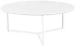 Mid.you Couchtisch, Wei&szlig;, Holzwerkstoff, rund, eckig, 80x33x80 cm, einfacher...