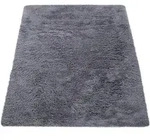 Paco Home Hochflorteppich, Grau, Textil, Rechteckig, 80x150 cm, strapazierf&auml;hig,