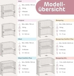 Babybay BEISTELLBETT Wei&szlig; 56.5x79x96 cm