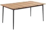 Niehoff Garden Gartentisch, Anthrazit, Teak, Metall, Teakholz, massiv, rechteckig,