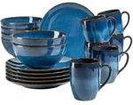 M&auml;ser Fr&uuml;hst&uuml;cksservice Ossia, Blau, Keramik, 18-teilig, 37.7x36.5x37.5 cm, Essen