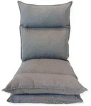 Mobili Rebecca Meditationstuhl, Grau, Textil, 56x15x140 cm, Wohnzimmer, Sessel,