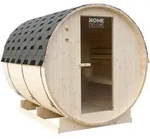 Home Deluxe Fasssauna, Braun, Holz, 189x191.5x220 cm, Freizeit, Wellness