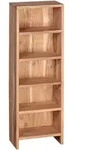 Mid.you Cd-Regal, Akazie, Holz, Akazie, massiv, 5 F&auml;cher, 30x90x17 cm, Wohnzimmer,