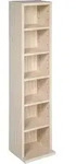 tectake Cd/Dvd, Buche, Holz, 21x90x20 cm, Wohnzimmer, Regale, CD & DVD-Regale