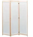 vidaXL Raumeteiler, Creme, Textil, 4x120x170 cm, Wohnzimmer, Raumteiler & Paravents,