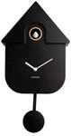 Karlsson Wanduhr Modern Cuckoo, Schwarz, Kunststoff, 30 cm, Dekoration, Uhren,