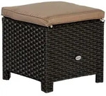 Gardenson Gartenhocker, Braun, Beige, Metall, Kunststoff, Textil, Uni,...