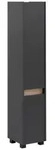 home24 Hochschrank Cosmo, Anthrazit, Eiche, Kunststoff, 3 F&auml;cher, 30.2x164.5x33 cm,