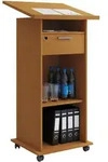 Mid.you Stehpult, Buche, Holzwerkstoff, 50x120x60 cm, Stauraum, Arbeitszimmer,