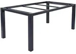 Zebra Gartentischgestell, Graphit, Metall, eckig, 100x74x210 cm, Gartenm&ouml;bel,