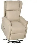 Homcom Fernsehsessel, Creme, Holz, F&uuml;llung: Schaumstoff, 94x111x74 cm, Wohnzimmer,