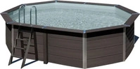 Gre SCHWIMMBECKEN Grau 386x124x664 cm
