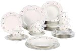 Seltmann Weiden Kombiservice, Wei&szlig;, Keramik, 30-teilig, Blume, 210 ml,210 ml,