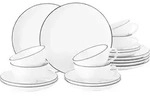 Seltmann Weiden Teeservice, Wei&szlig;, Keramik, 18-teilig, Rund, 2x2x2 cm, Essen &