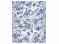 Komar Vliestapete, Blau, Weiß, Floral, 200x250 cm, Fsc, Tapeten Shop, Vliestapeten
