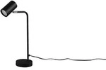 Trio Leuchten Tischleuchte Marley, Schwarz, Metall, 12x45 cm, mit Schalter, Lampen &