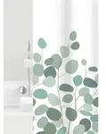 Grund Duschvorhang Floral, Gr&uuml;n, Wei&szlig;, Kunststoff, Bl&auml;tter, 180x200 cm, Oeko-Tex&reg;