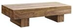 Mid.you Couchtisch, Sheesham, Holz, Sheesham, massiv, rechteckig, Sockel, 45x30x120