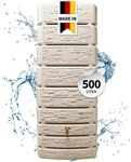 4rain Wandtank, Beige, Kunststoff, 500 L, 75x184x51 cm, Gartenzubeh&ouml;r, Gartenpflege