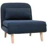 Miliboo Schlafsessel, Dunkelblau, Textil, 82.5x78x74.5 cm, Wohnzimmer, Sessel,