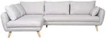 Miliboo Ecksofa, Hellgrau, Textil, 268x172 cm, Wohnzimmer, Sofas & Couches,