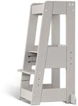 tiSsi Lernturm Felix, Hellgrau, Holz, Buche, massiv, 40x91x45 cm, Made in...