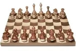 Umbra Brettspiel, Walnuss, Holz, Metall, Walnuss, Ahorn, 38x11x38 cm, Spielzeug,