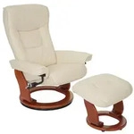 MCA Relaxsessel, Beige, Leder, 86x105x82 cm, Wohnzimmer, Sessel, Relaxsessel