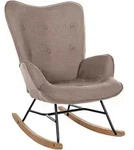 CLP Schaukelstuhl, Taupe, Metall, 71x98x88 cm, Wohnzimmer, Sessel, Schaukelst&uuml;hle
