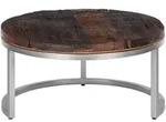 Womo-Design Couchtisch, Natur, Holz, 35x70x70 cm, Wohnzimmer, Wohnzimmertische,