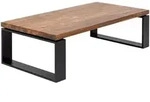 Mid.you Couchtisch, Sheesham, Holz, Sheesham, massiv, rechteckig, Kufe,...