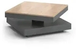 Vicco Couchtisch, Anthrazit, Holzwerkstoff, 2 F&auml;cher, Quadratisch,Rechteckig,