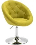 Svita Cocktailsessel, Gelb, Textil, Rund, 62x88x58 cm, Wohnzimmer, Sessel,