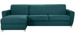 Miliboo Ecksofa, Blau, Textil, 280x152 cm, Wohnzimmer, Sofas & Couches,