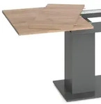 Vicco Esstisch, Anthrazit, Holzwerkstoff, Rechteckig, 140x76x90 cm, Esszimmer,