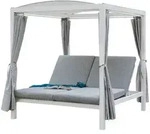Home Deluxe Sonnenliege, Wei&szlig;, Kunststoff, 2-Sitzer, Quadratisch, w&uuml;rfelf&ouml;rmig,