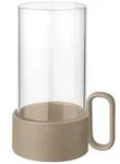 Blomus Windlicht Yuragi, Cappuccino, Keramik, Glas, 21 cm, Dekoration,...