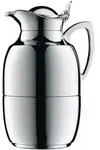 Alfi Isolierkanne Juwel, Silber, Metall, 1,0 L, doppelwandig, lebensmittelecht,